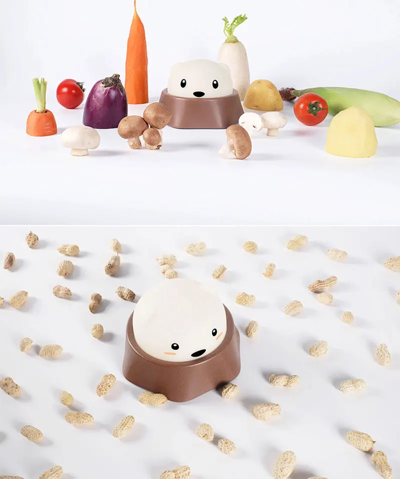 LED Cute Gopher Night Light Novelty Toy Lighting Gophers Children Kid Lamp USB Desk Sleeping Lamp Decor Lamps Built-In Battery (3)