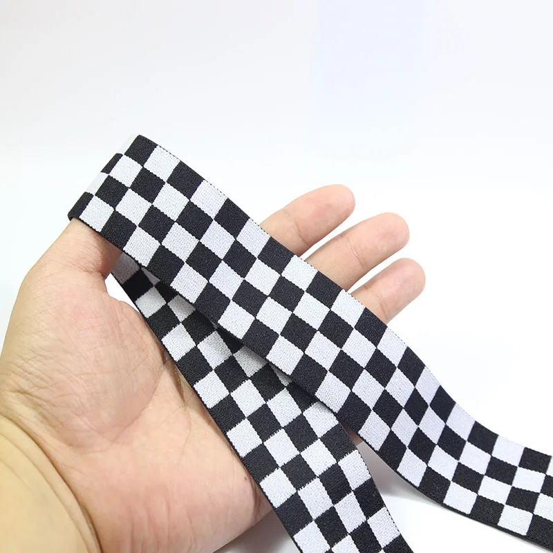 Черные и белые резинки 25-50 мм эластичная лента для одежды сумки брюки эластичная резина DIY Швейные аксессуары резинка