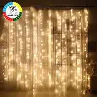 Coversage 6X3 M Kerst Slingers LED String Kerst Netto-verlichting Xmas Party Fairy Tuin Bruiloft Decoratie Gordijn Lichten