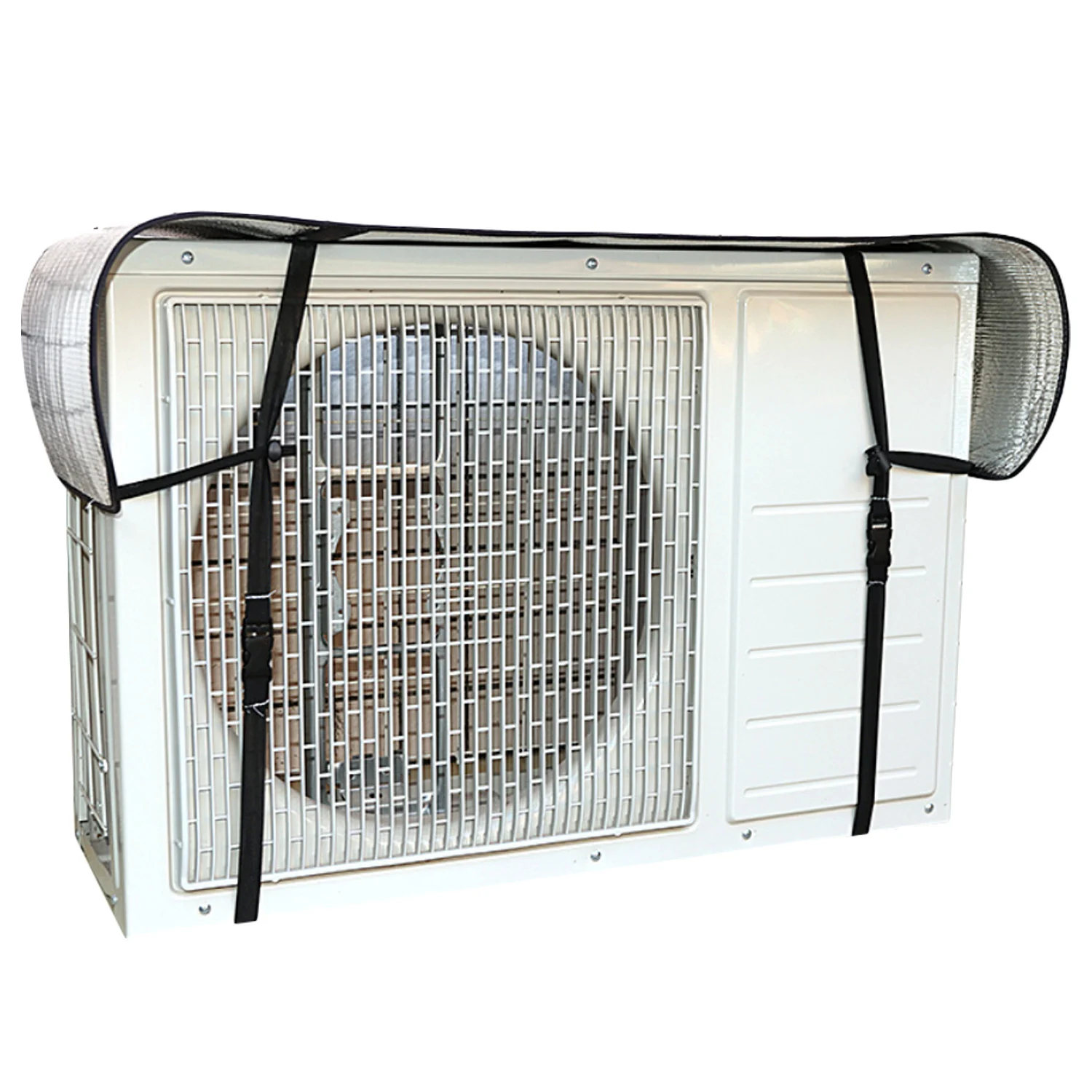 

Air Conditioner Top Cover Outdoor Air Conditioning Waterproof Sun Shade Protection Protector 125 x 35cm