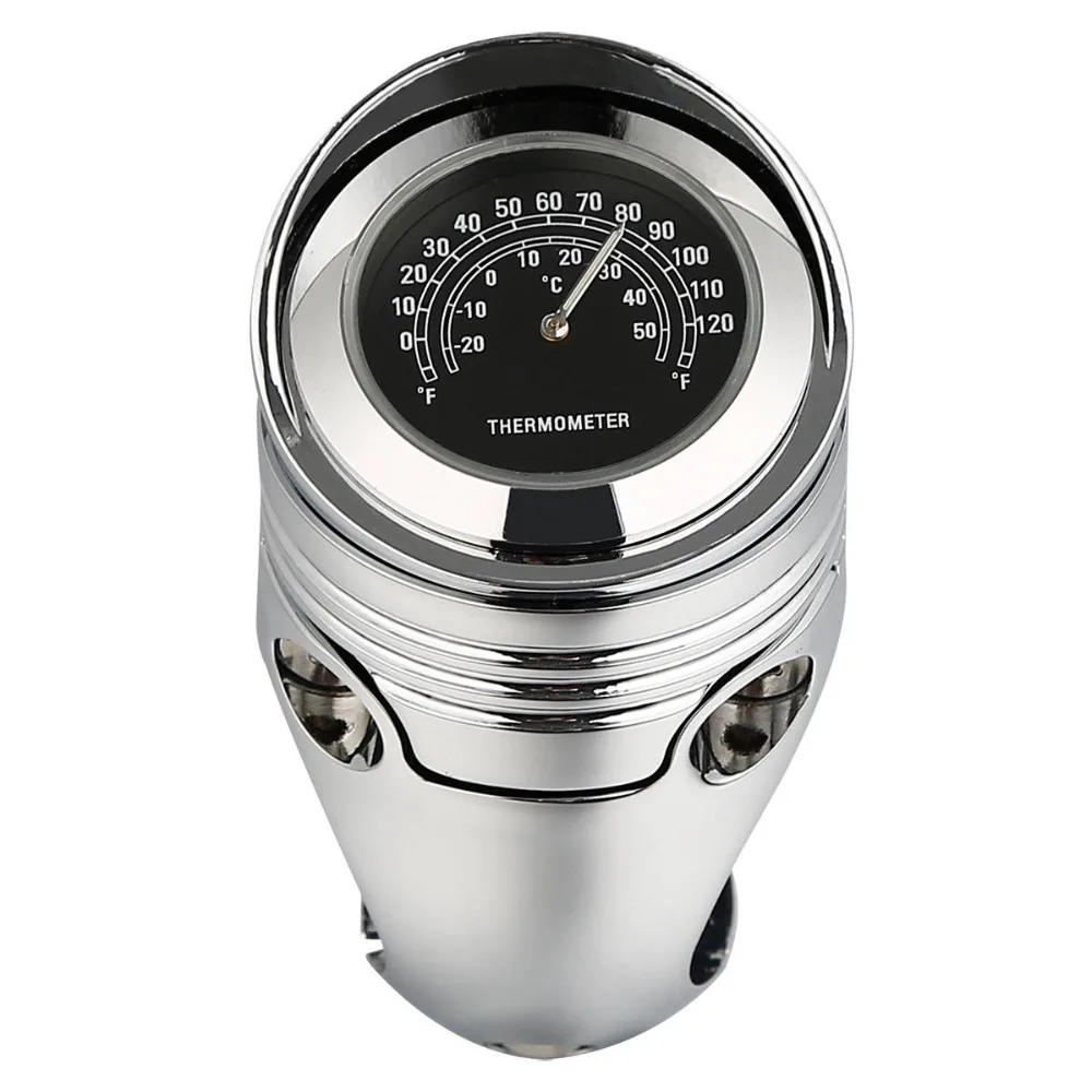 

Chrome Universal 1 1/4" 1.25" Motorcycle Handlebar Thermometer Temperature Gauge