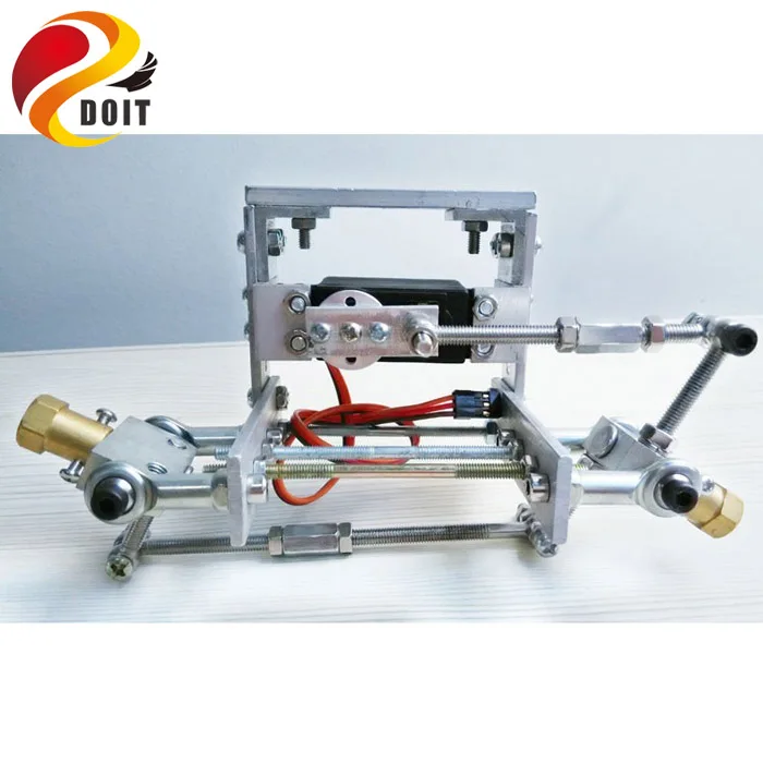 Original Metal Chassis Frame, Steering Engine Steering Robot Car Chassis , Obstacle Avoidance , Velocity ,Universal Wheel wenhsin diy metal structure tank chassis tracked robot car obstacle avoidance