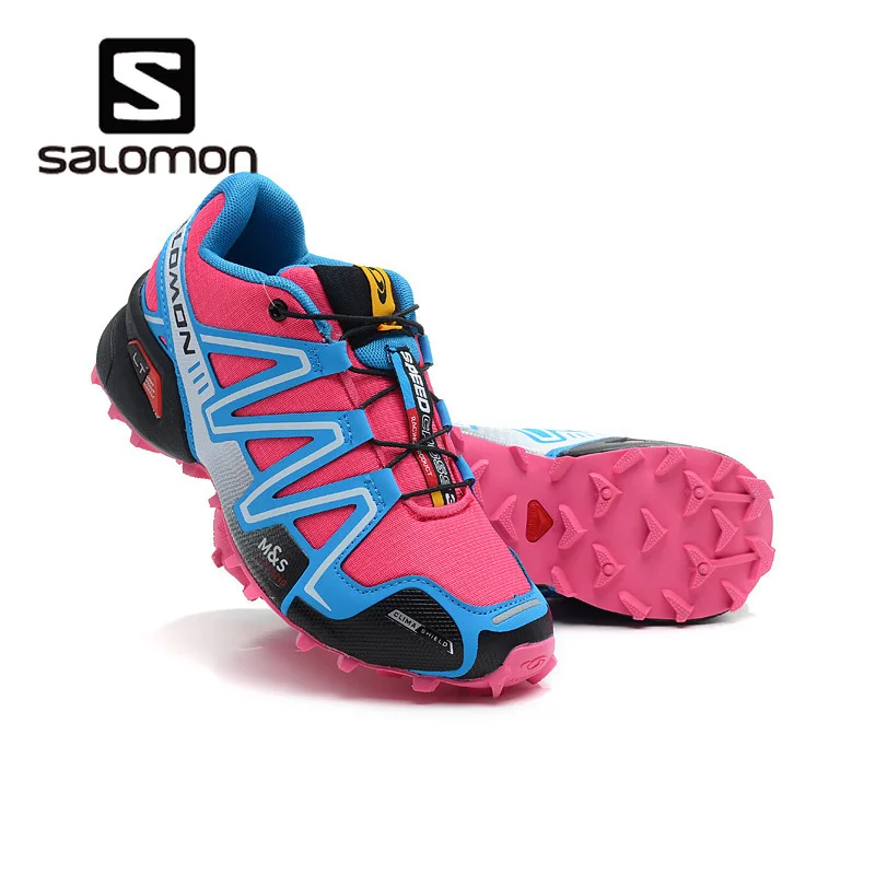 Salomon Скорость Крест 3 CS III мужские кроссовки 9908 прочный светло серый красный кроссовки дышащая обувь на плоской подошве кроссовки