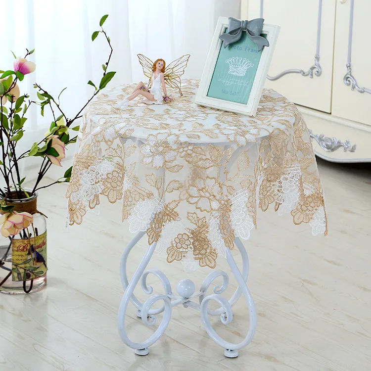 Proud Rose вышитая скатерть кружевная скатерть для прямоугольного стола модное свадебное украшение круглое покрытие стола