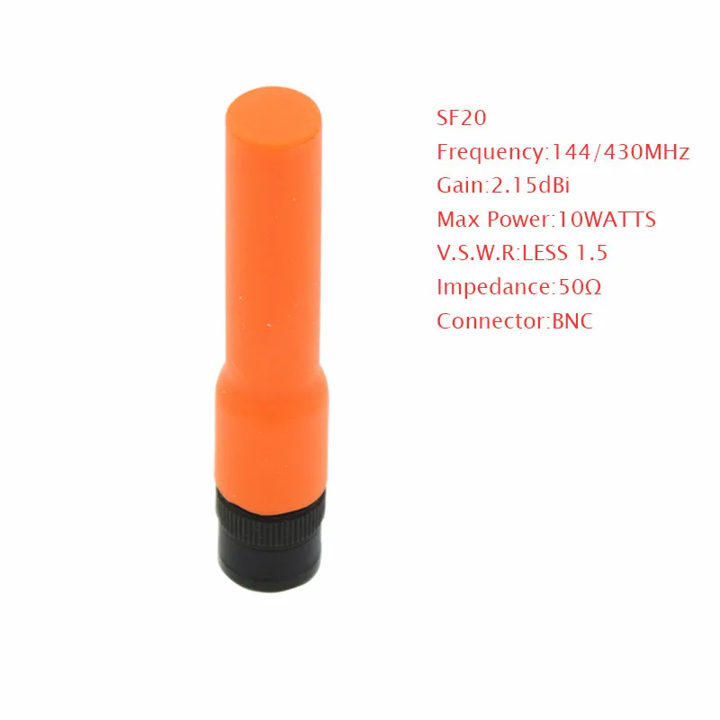Двухдиапазонная Антенна Baofeng SF20 BNC УКВ/УВЧ для Kenwood Vertex Standard Wilson YAESU TYT HYT Radio|antenna