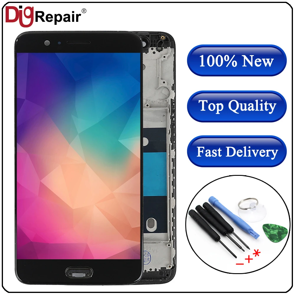 

A5000 LCD For Oneplus 5 lcd Display Touch Screen Digitizer Full Assembly Replacement Part with bezel frame For Oneplus 5 display