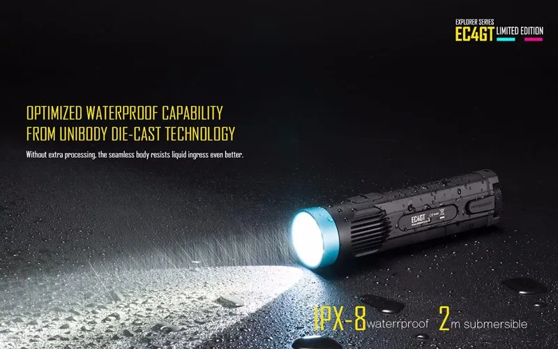 Заводская цена Nitecore EC4GT Ограниченная серия Светодиодный прожектор драгоценный подарок фонарик с уникальным цветом и серийным номером