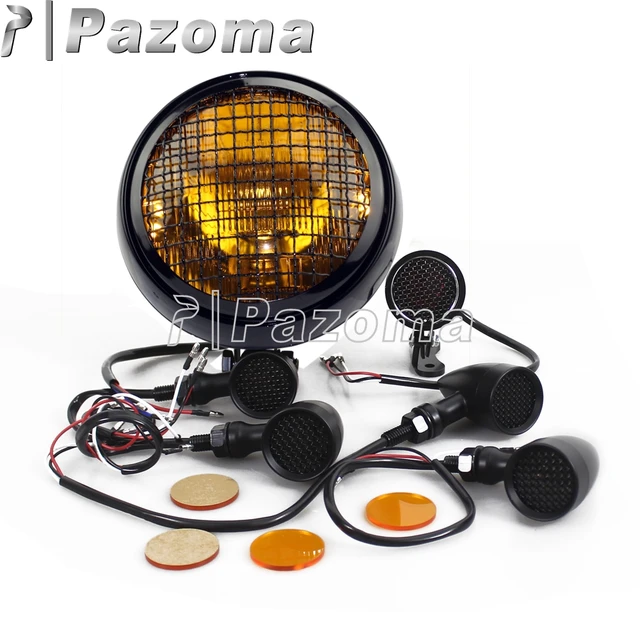 Motor Ronde Grill Hoofd Licht Verlichting Led Brake Achterlicht ... Motor Ronde Grill Hoofd Licht Verlichting Led Brake Achterlicht ...