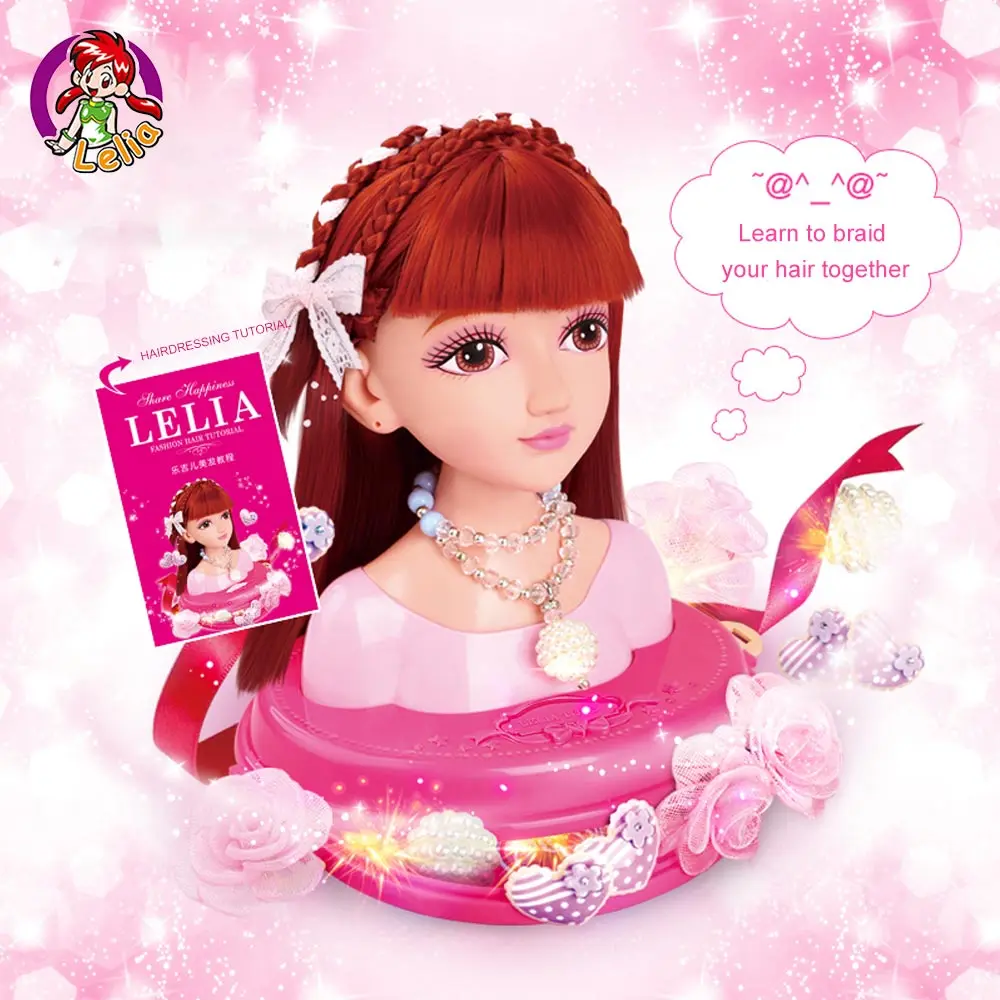 Lelia модный стилист ручной работы, прическа, модель волос, игрушка Kawaii, настоящая жизнь, американская девочка, куклы, игрушка, ролевые игры, красота, модная игрушка