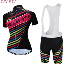 Женский Велоспорт короткий рукав рубашка комплект спортивная одежда костюм черный красный велосипедные майки Джерси нагрудник шорты