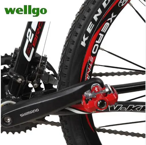 Wellgo WM001 самоблокирующимся Бесклипсова магниевого сплава MTB горный велосипед педаль педали для велосипеда