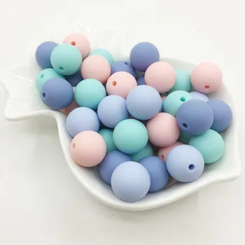 

Candy colors Beads Girl & Boy Baby colors Teething Beads Baby Chewable FDA Safe Teething 100pcs/lot DIY Jewelry free shipping