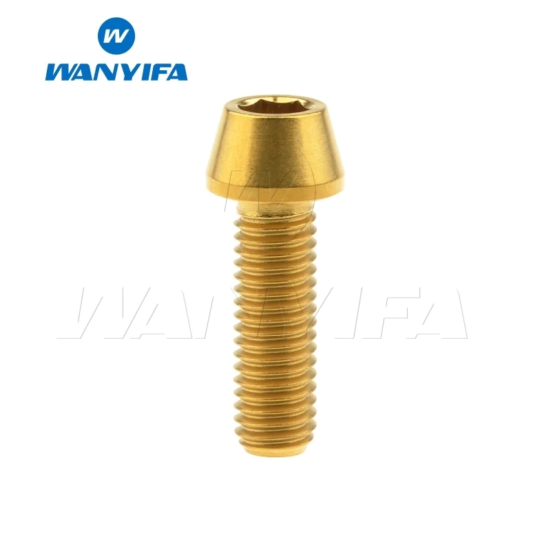 Wanyifa M8x15 20 25 30 35, 40 45 50 70mm конические головки винт с титановым болтом для велосипедного тормоза велосипедный крепеж