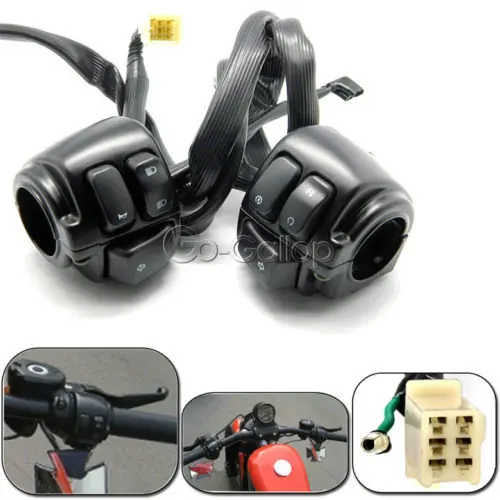 " мотоциклетные переключатели на руль управления провода жгут для Harley Dyna Sportster XL 1200 883 в стержень Softail стандарт fxst