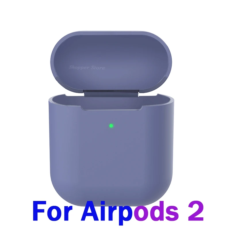 Беспроводной чехол для наушников с Bluetooth для Apple Airpods 2, беспроводное зарядное устройство, мягкий силиконовый чехол для Airpods, защитный чехол - Цвет: 14