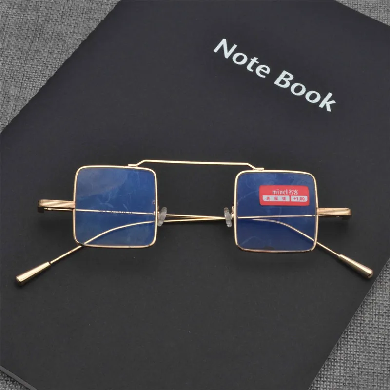 

High Quality Reading Glasses Men Aspheric Hard Resin Coating Lenses Reader Eyeglasses full Frame Gold Alloy Male Presbyopia FML