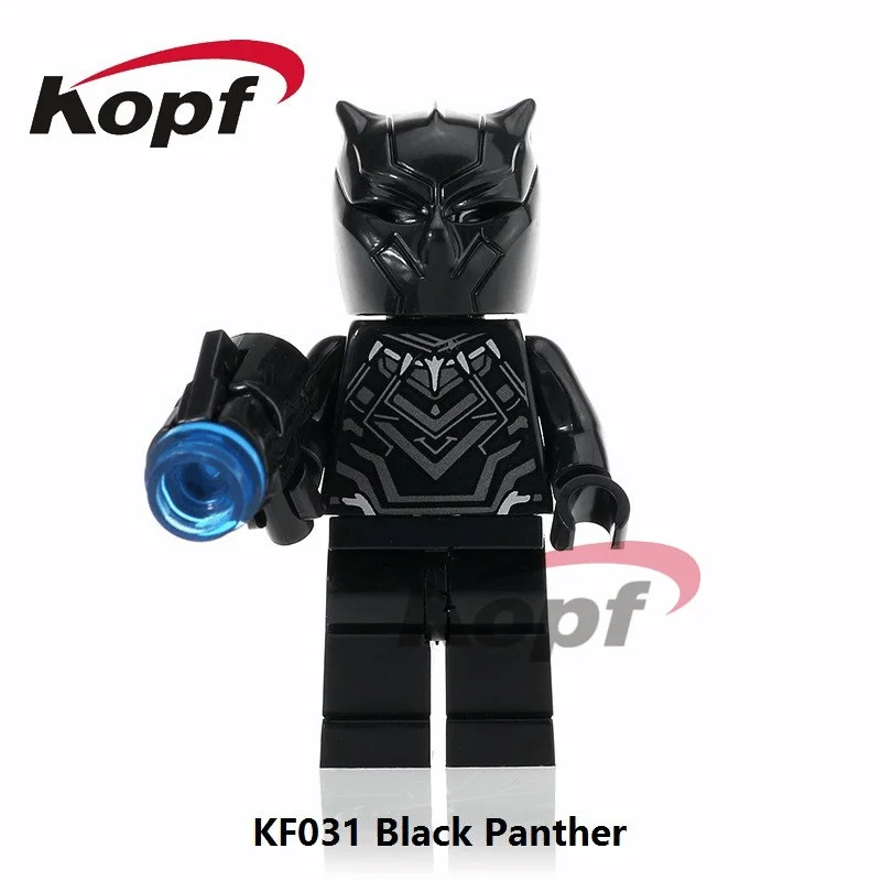 

Single Sale Super Heroes Black Panther Crossbones Donald John Trump Bricks Learning Building Blocks Children Gift Toys KF031