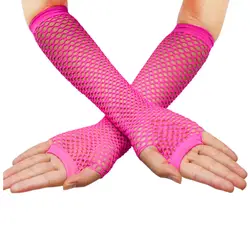 Ensnovo Для женщин 80 s пальцев ажурные Прихватки для мангала Партии питания для детей взрослых наручные локоть перчатки