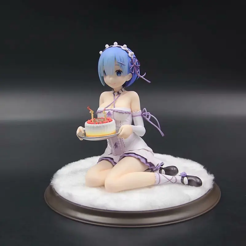 Re Zero Rem Emilia фигурку 2 шт./компл. Rem кошачьими ушками Косплэй ПВХ фигурка Re: Zero Коллекционная модель игрушки Рождество - Цвет: withretailbox