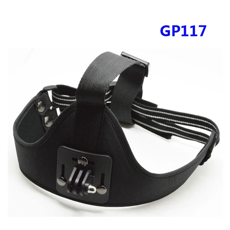 

Free Shipping!!Accessories Style Head/ Helmet Mount with screw, more Comfortable and easy to adjust size for GoPro GITUP SJ4000,