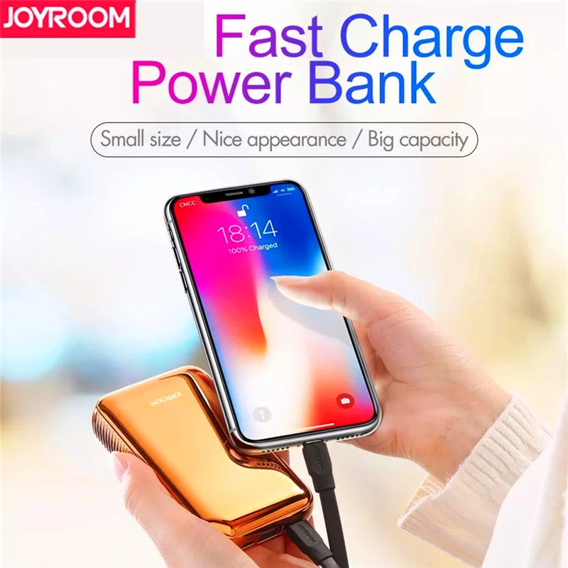 

Joyroom 9000 mAh Power Bank Portable Polymer battery 3.1A Micro USB PD charger With LED Power display for Mobile Phone