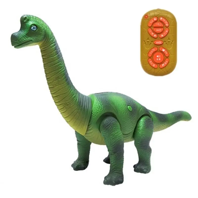 Электрический динозавр Брахиозавр пульт дистанционного управления игрушечная имитационная модель звуковое излучение ходячие животные готовая к ходу батарея