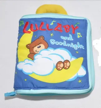 

Candice guo! newest arrival soft baby toy multi-touch bear cloth book lullaby and goodnight creative gift 1pc