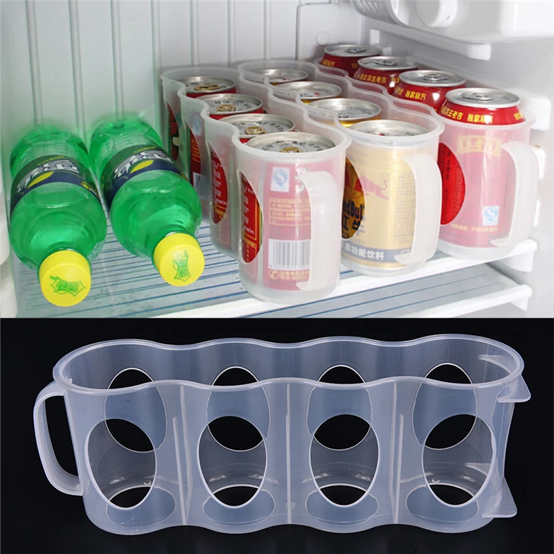 Smart Design Refrigerator Storage Box Kitchen Accessories Fridge Beverage Can Space-saving Cans Finishing Refrigerator Organizer