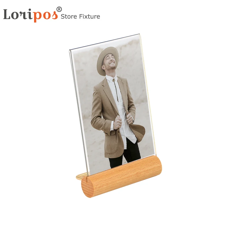 

Table Menu Stand Poster Frame Fashion Creative Photo Frame Menu Holder Wooden Restaurant Acrylic Menu Tablet Stand Picture Stand