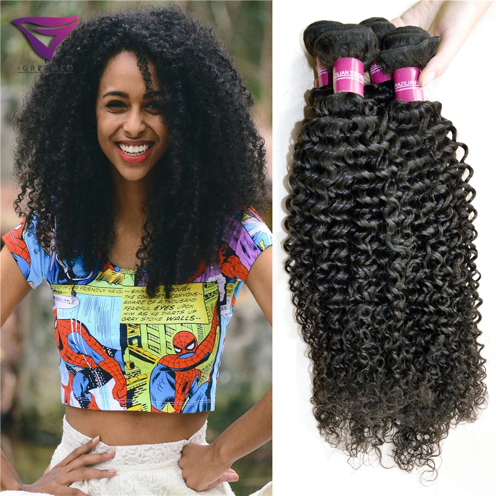 Buy Top 6A Grade Unprocessed Hair Jerry Curl Weave 4