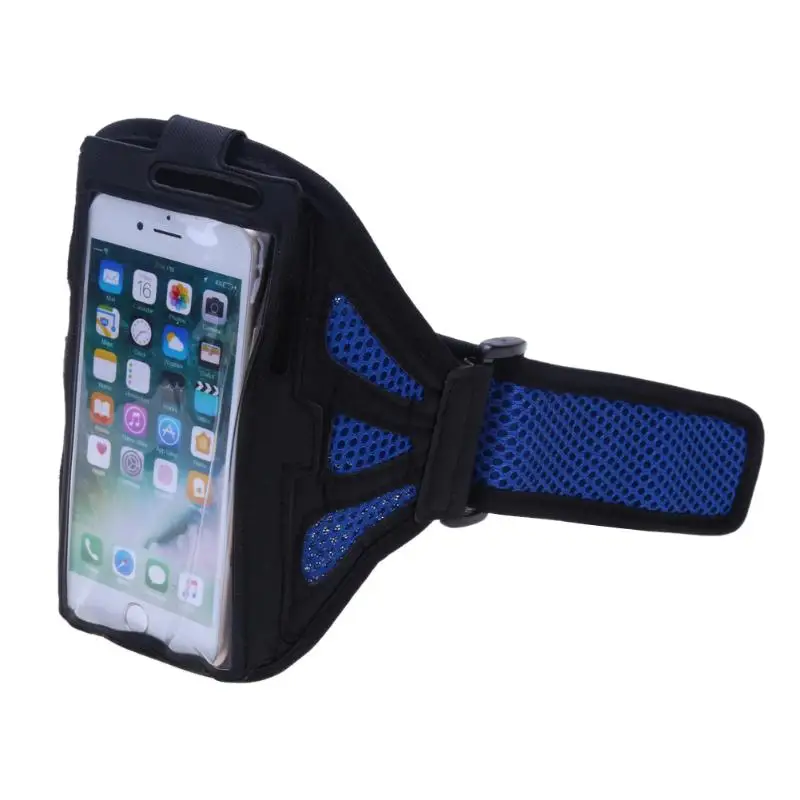 5,5/4,7 pulgadas funda para teléfono móvil bolsa brazo banda respiración impermeable deporte al aire libre gimnasio bolsa de mano teléfono soporte para correr brazalete