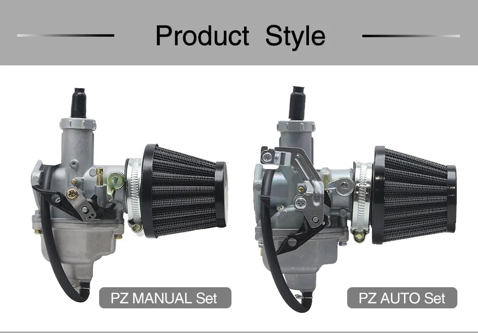 ZSDTRP PZ26/PZ27/PZ30 карбюратор 38 мм/45 мм воздушный фильтр для Keihin 125-250cc двигателя Dirt bike Pit Bike 26 мм 27 мм 30 мм Carb