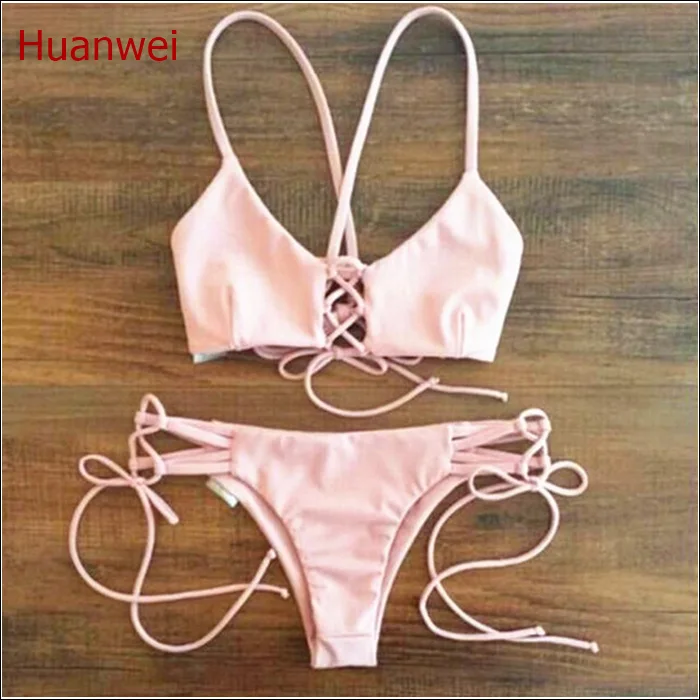 

Hot Swimwear Bandage Bikini 2016 Sexy Beach wear Swimwear Women Swimsuit Bathing Suit Brazilian Bikini Set Biquini