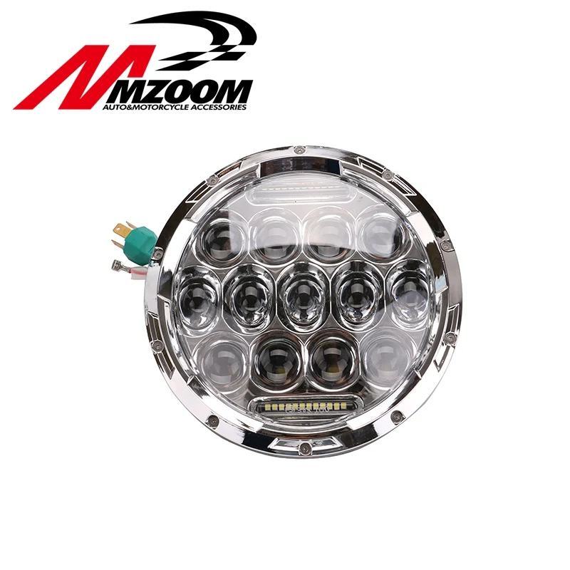 

FREE SHIPPING New 7" Projector Daymaker Round 75W 7500LM Hi/Low Beam Motorcycle LED Headlight Bulb DRL