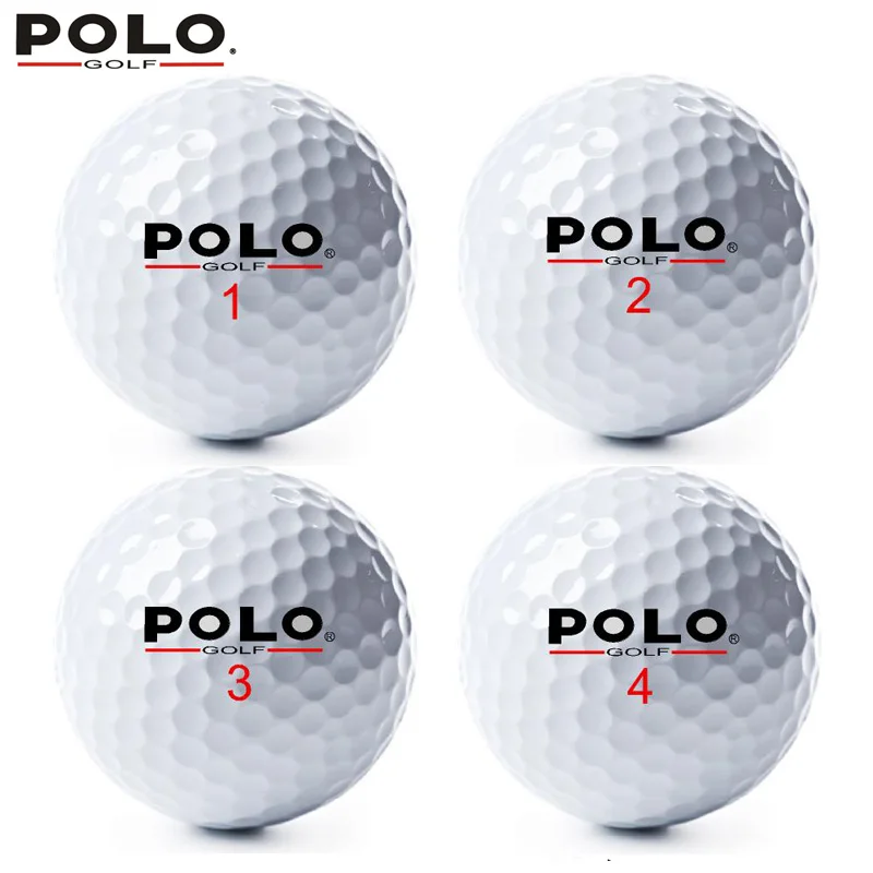 

High Quality Brand POLO Golf 3 Layer/Three Piece Balls 12 Pieces/Lot Sports Game Golf Balls Distance Competition Promote 2018