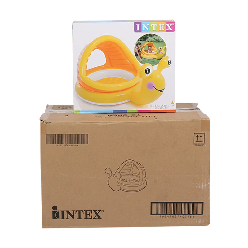57124 Snail Inflatable Pool Round Sunshade Swimming Pool Baby Bathtub (1)