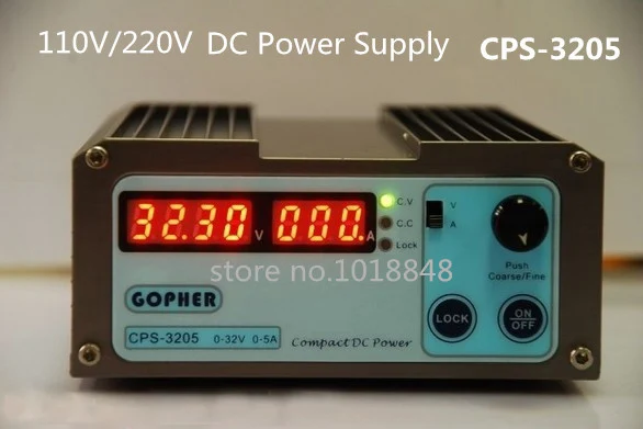 

CPS-3205 Wholesale precision Compact Digital Adjustable DC Power Supply OVP/OCP/OTP low power 32V5A 110V-230V 0.01V/0.01A DHL