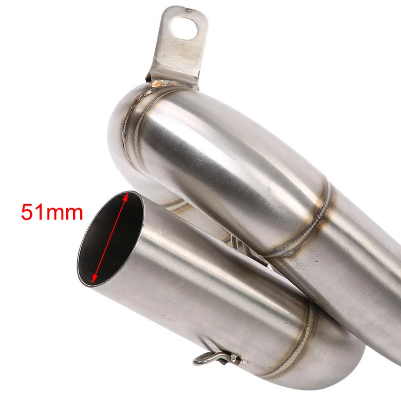 Для Yamaha MT 09 XSR900 2014 2018 2017 полная выхлопная система Link pipe 304 нержавеющая сталь 51 мм Slip