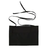 Фартук на талию с 3 карманами, фартук для кухни, черный фартук для торта