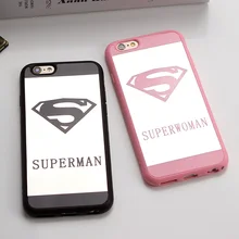 Superman Mirror Surface Case For iPhone X 7 Plus 5s SE