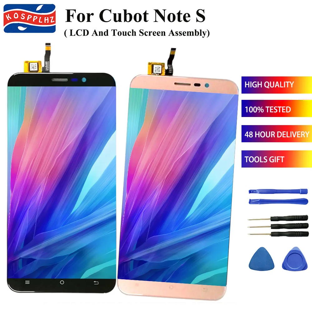 

KOSPPLHZ 5.5 inch For Cubot Note S LCD Display Touch Screen Digitizer Assembly Replacement CUBOT NOTES Mobile Accessories+tools