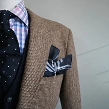 Коричневый Мужской твидовый пиджак Nailhead, мужской повседневный Блейзер на заказ, мужской твидовый пиджак, мужской костюм Veste Homme Costume Lux