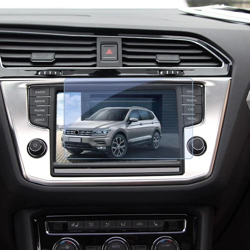 Топ закаленное Стекло наклейка с защитой экрана автомобильный Стайлинг для Volkwagen VW Touran