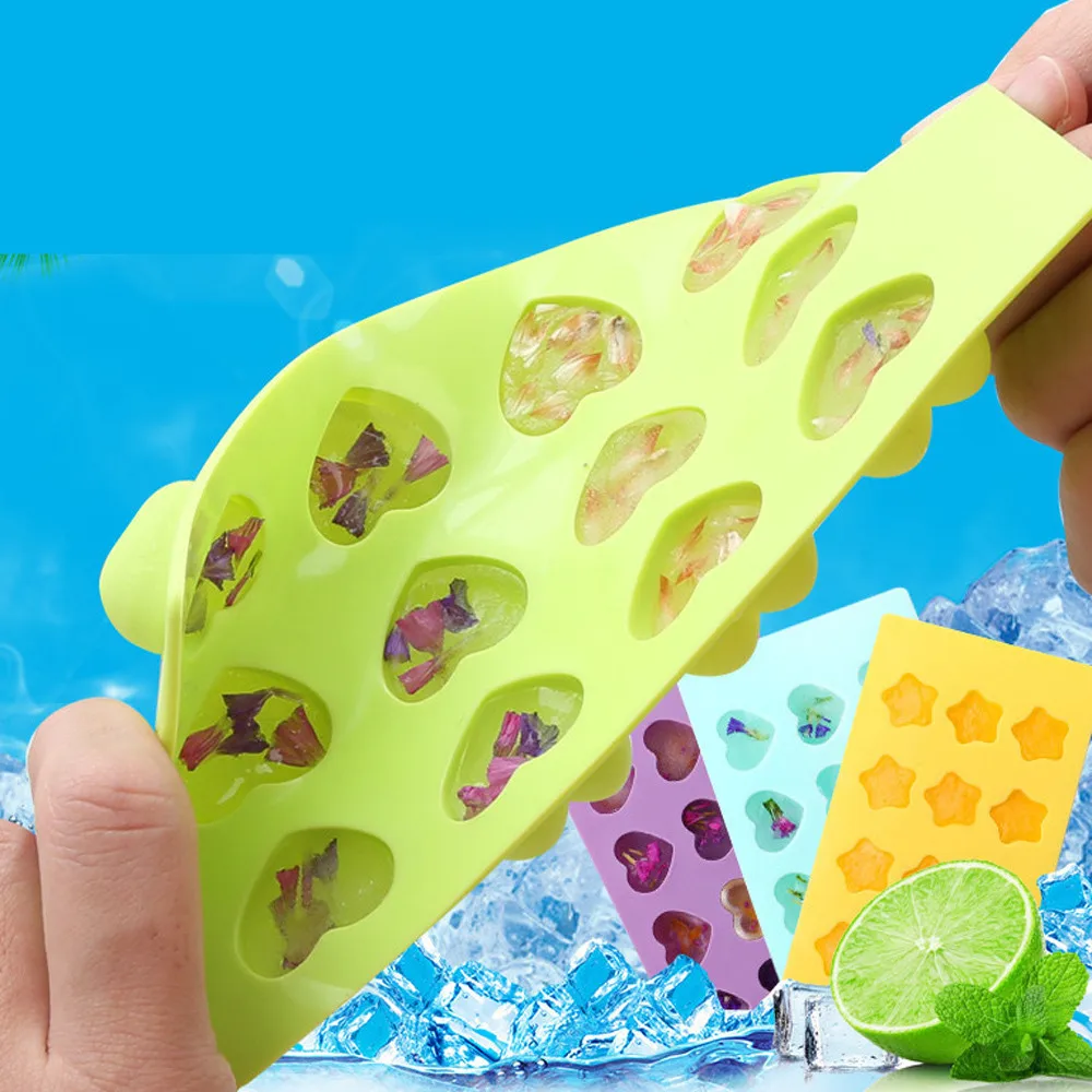 Ice Cream Tools DIY Non Stick Cube New Chocolate Jelly Sweet Candy Maker Stars Moulds Trays L4 | Дом и сад