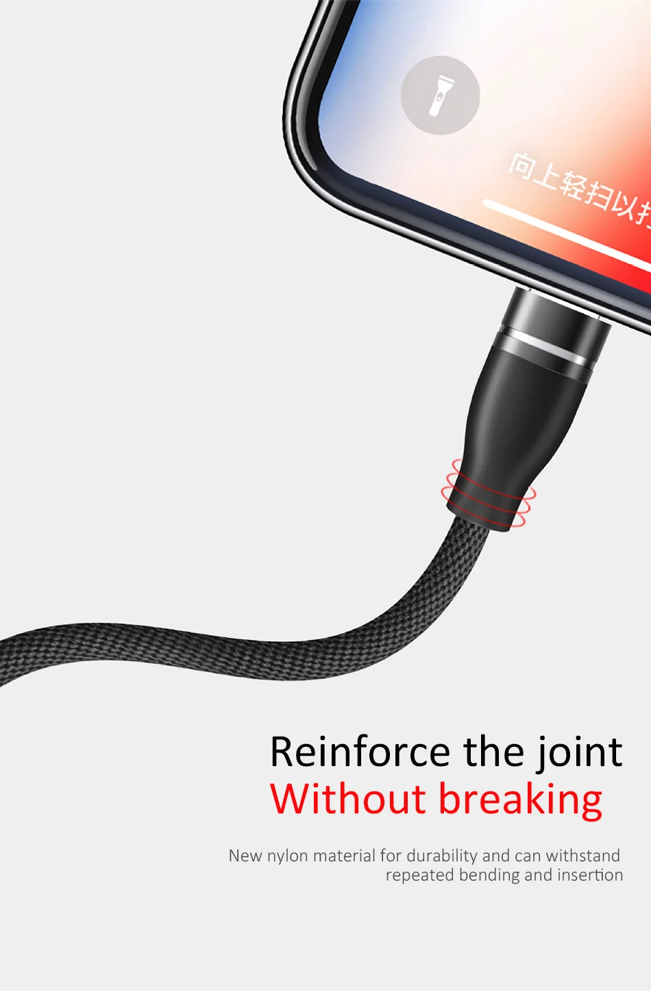 NOHON Universal 3 In 1 Lighting Charger Cable For iPhone X 7 8 6 Plus Micro USB Type C For Samsung Xiaomi 5 Fast Charging Cables (8)