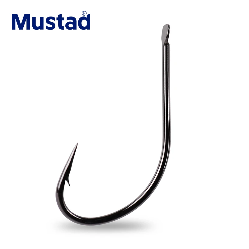 

Mustad Fishing Hooks Black Strength Wanshi Barbed Hook 10667 High Carbon Steel Soft Bait Crank Fish Hook Sea Pond River 4#-24#
