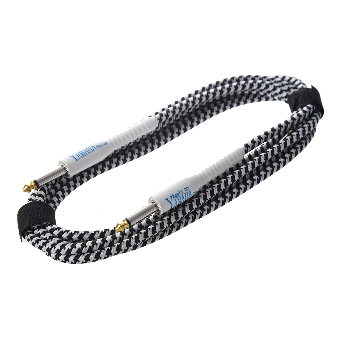 

5 PCS of (Andoer 3M/10FT Black & White Cloth Braided Tweed Guitar Cable Cord)