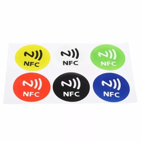 

6pcs Waterproof NFC Tags NTAG213 Chip RFID Adhesive Label Sticker for Support Android NFC Phone