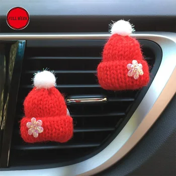

Christmas Hat Car Air Vent Perfume Air Freshener Fragnance Clip Vent Parfume Car Flavoring Accessories Automobile Decoration