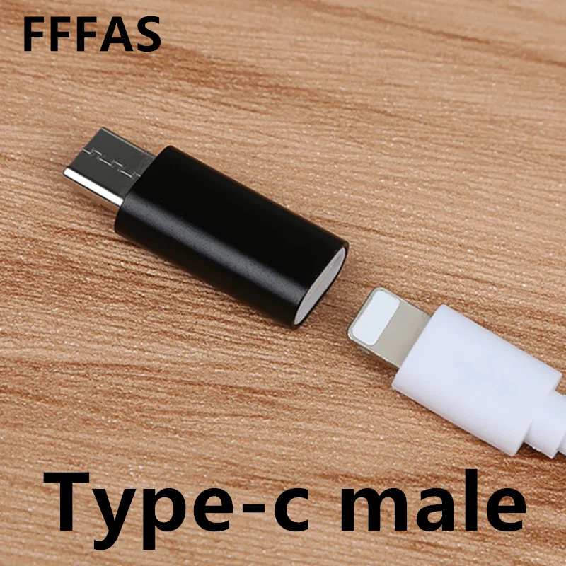 FFFAS type C Мужской до 8 Pin женский USB кабель конвертер зарядное устройство type-c разъем адаптер для Apple IPhone кабель Xiaomi Mi6 huawei